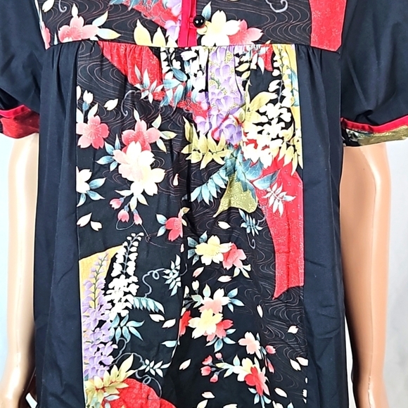 Rim Black Hawaiian Dress Size Small - Picture 5 of 8